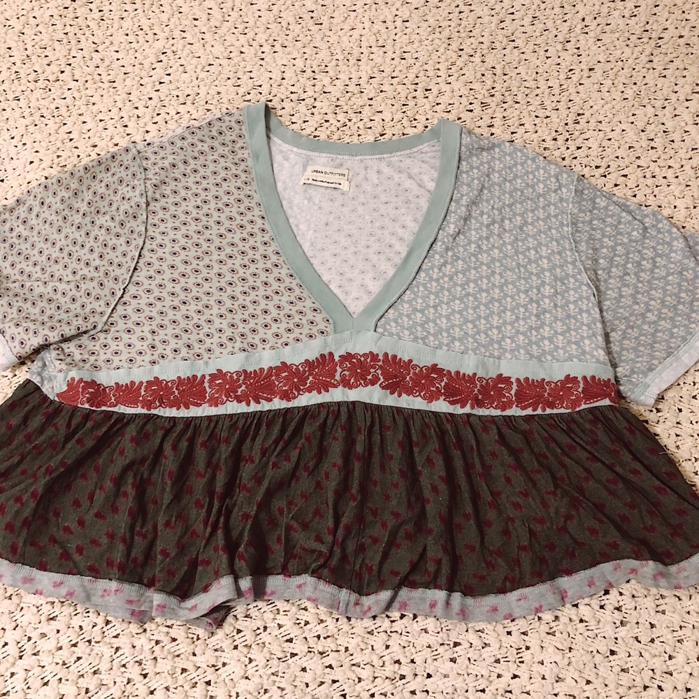 Urban Outfitters Cropped Shirt